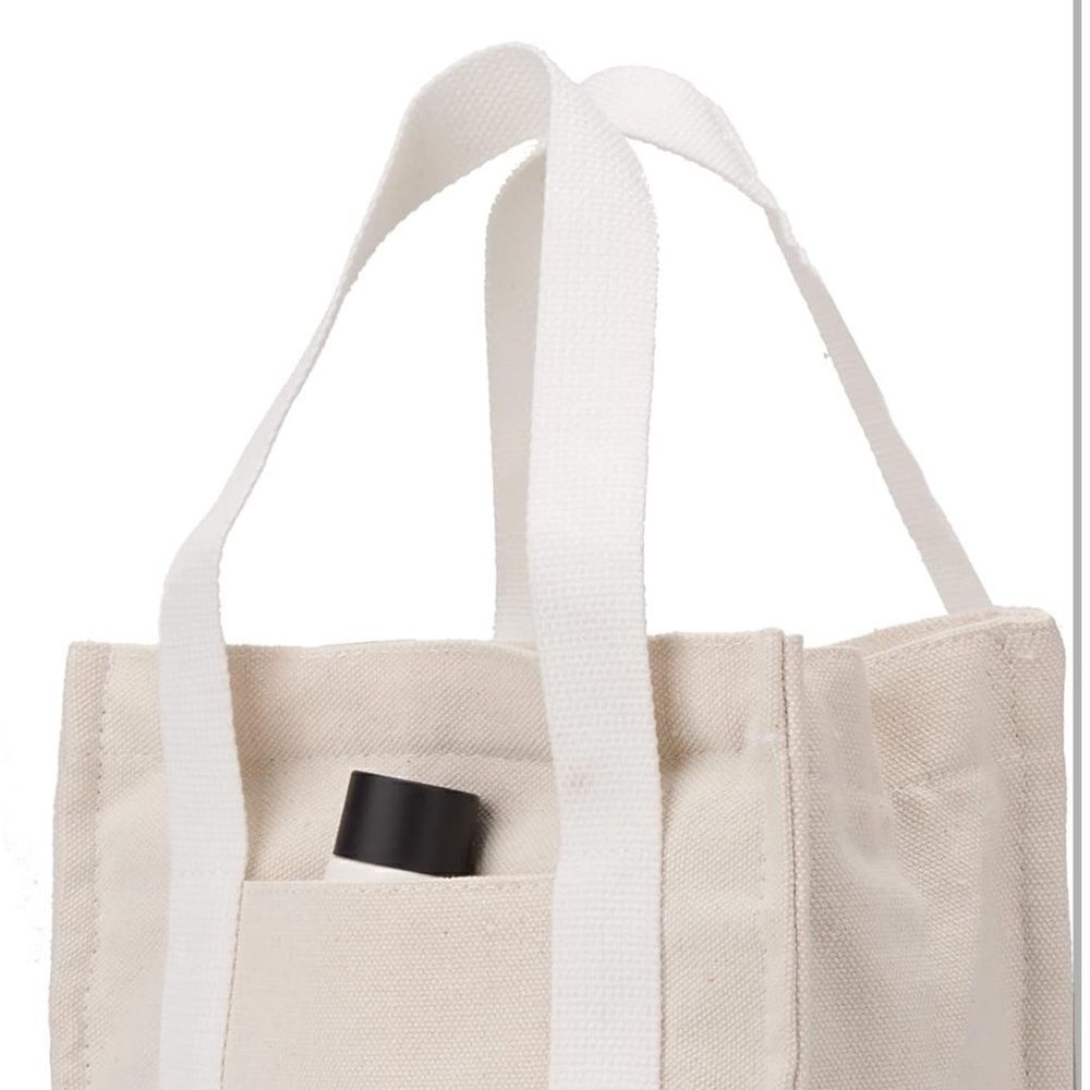 Mini Canvas Tote Purse - Picture 4 of 7
